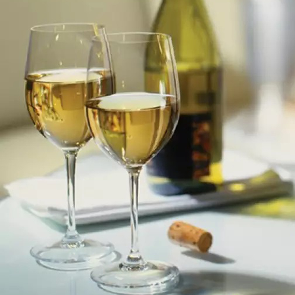 (Set Of 6) Ocean Madison High Quality White Red Wine Stem Glass, 350ml